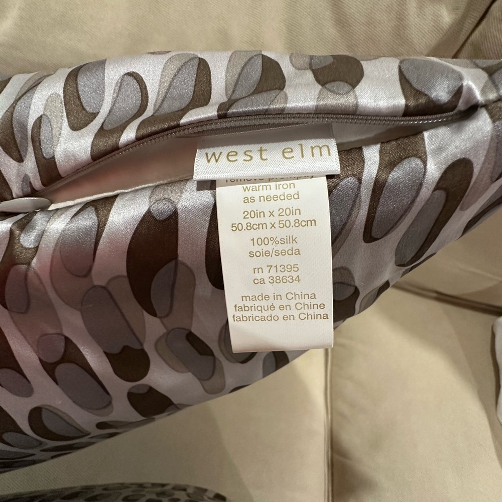 West Elm Silk Pillows - Picture 4 of 4
